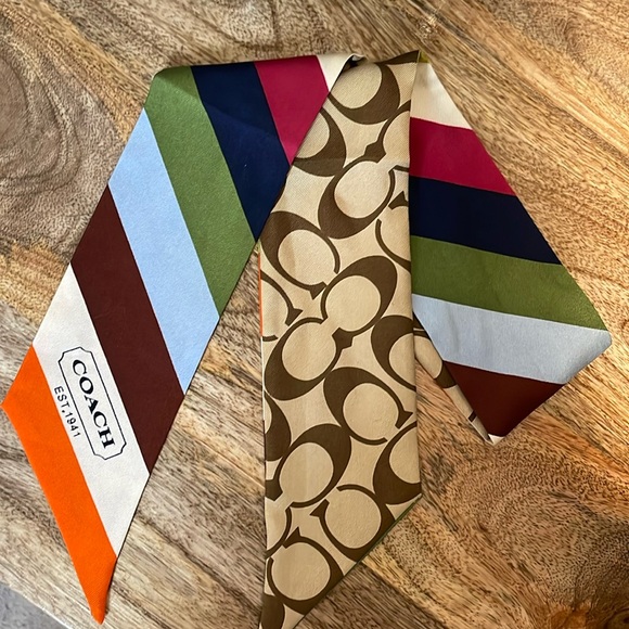 Coach Accessories - 100% Silk Coach Twilly